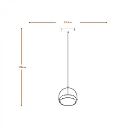 LEDVANCE závěsné svítidlo Decor Puck 12 W 3000 K černé