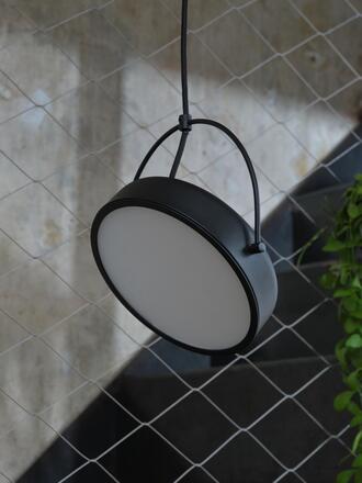 LEDVANCE závěsné svítidlo Decor Puck 12 W 3000 K černé