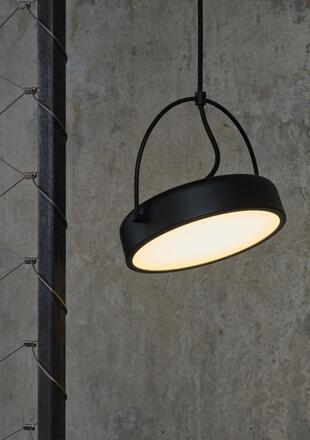 LEDVANCE závěsné svítidlo Decor Puck 12 W 3000 K černé