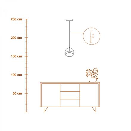 LEDVANCE závěsné svítidlo Decor Puck 12 W 3000 K černé