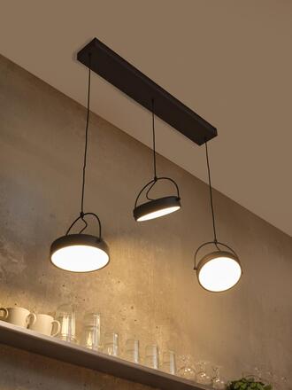 LEDVANCE závěsné svítidlo Decor Puck 3x36 W 220-240 V 3000 K černé