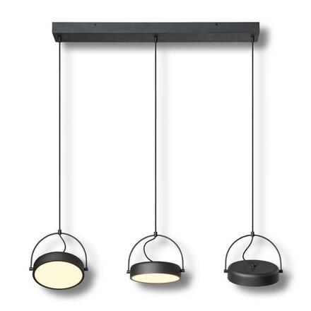 LEDVANCE závěsné svítidlo Decor Puck 3x36 W 220-240 V 3000 K černé