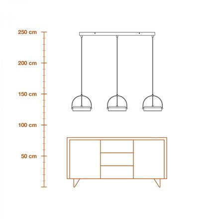 LEDVANCE závěsné svítidlo Decor Puck 3x36 W 220-240 V 3000 K černé