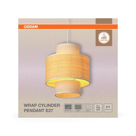 LEDVANCE závěsné svítidlo Decor Wrap Cylinder E27 220-240 V