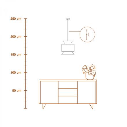 LEDVANCE závěsné svítidlo Decor Wrap Cone E27 220-240 V béžové