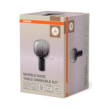 LEDVANCE stolní lampa Decor Marble Base stmívatelná E27 černá