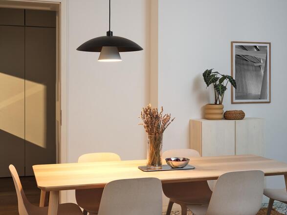 LEDVANCE závěsné svítidlo Decor Flying Mushroom E27 220-240 V černá/bílá