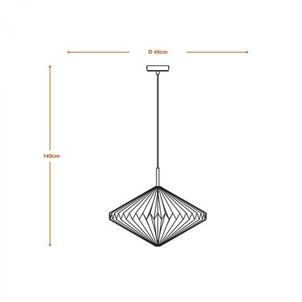 LEDVANCE závěsné svítidlo Decor Paper Lantern Diamond E27 220-240 V