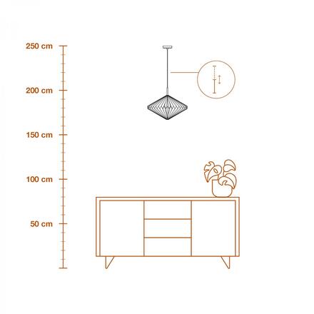 LEDVANCE závěsné svítidlo Decor Paper Lantern Diamond E27 220-240 V