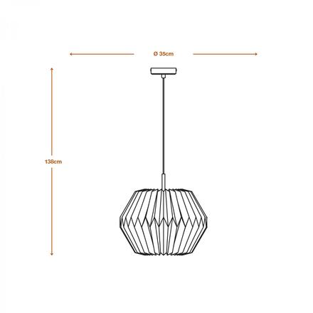 LEDVANCE závěsné svítidlo Decor Paper Lantern Gem E27 220-240 V