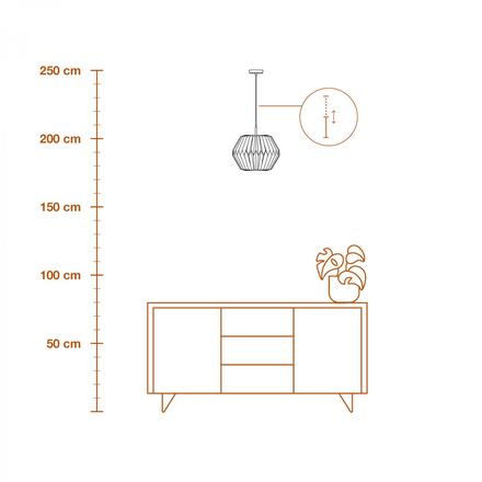 LEDVANCE závěsné svítidlo Decor Paper Lantern Gem E27 220-240 V