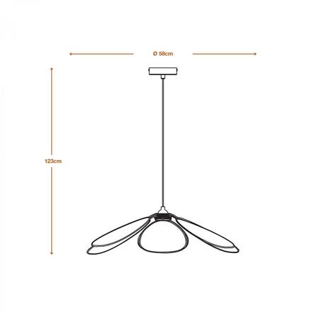 LEDVANCE závěsné svítidlo Decor Rattan Daisy 220-240 V E27