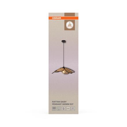 LEDVANCE závěsné svítidlo Decor Rattan Daisy 220-240 V E27