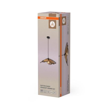 LEDVANCE závěsné svítidlo Decor Rattan Daisy 220-240 V E27
