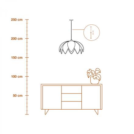 LEDVANCE závěsné svítidlo Decor Rattan Lotus Pendant 670 E27 220-240 V