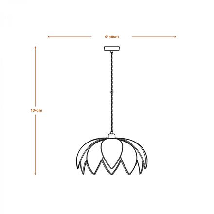LEDVANCE závěsné svítidlo Decor Rattan Lotus Pendant E27 220-240 V