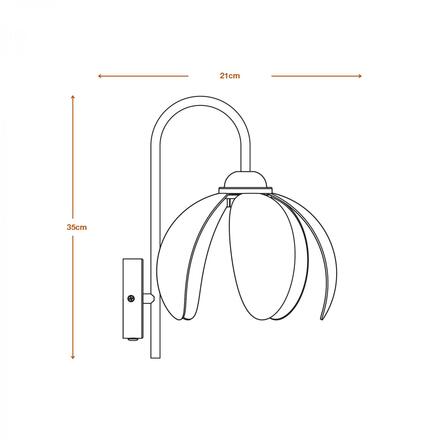 LEDVANCE nástěnné svítidlo Decor Rattan Lotus E27 220-240 V