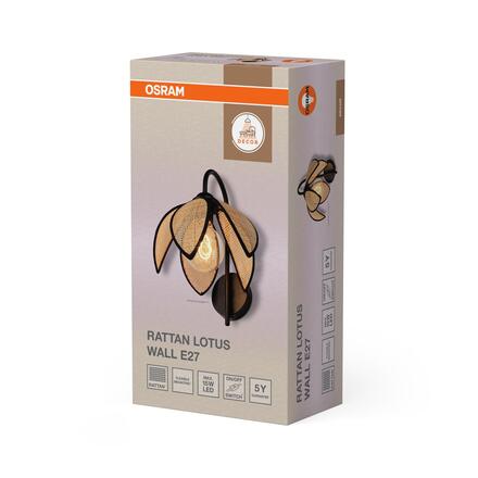 LEDVANCE nástěnné svítidlo Decor Rattan Lotus E27 220-240 V