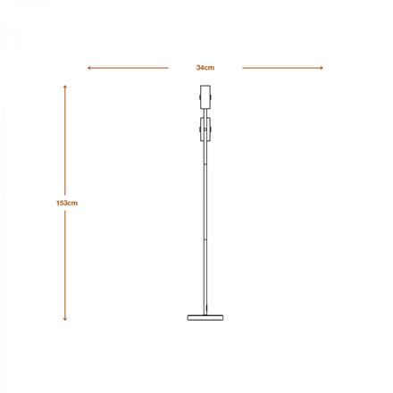 LEDVANCE stojací LED svítidlo Decor Circle Floor 17 W 220-240 V CCT černé