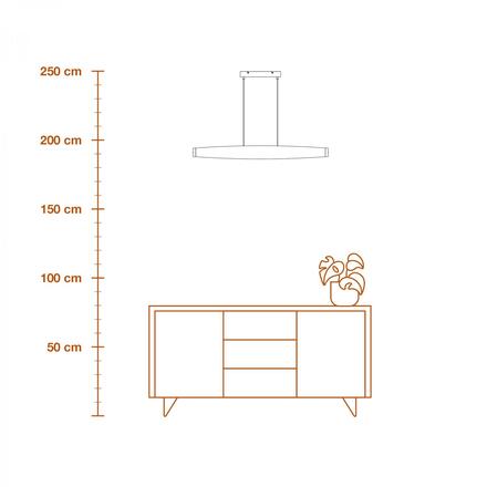 LEDVANCE závěsné svítidlo Decor Flat Felt 23 W 220-240 V 3000 K tmavě šedé