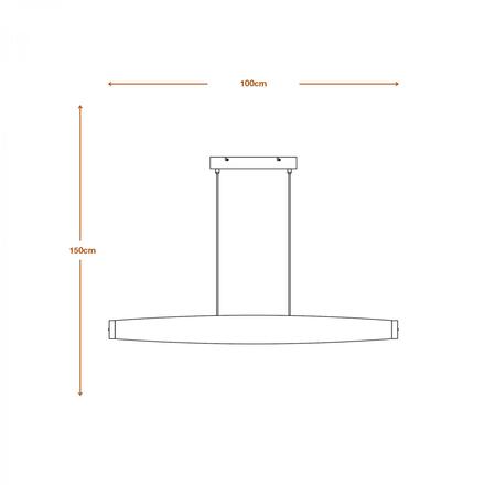 LEDVANCE závěsné svítidlo Decor Flat Felt 23 W 220-240 V 3000 K tmavě šedé