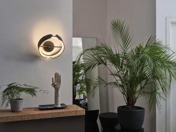 LEDVANCE nástěnné svítidlo Decor Curve Felt 20 W 220-240 V 3000 K tmavě šedé