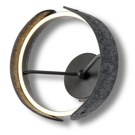 LEDVANCE nástěnné svítidlo Decor Curve Felt 20 W 220-240 V 3000 K tmavě šedé
