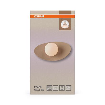 LEDVANCE nástěnné svítidlo Decor Pearl G9 220-240 V béžové