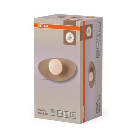 LEDVANCE nástěnné svítidlo Decor Pearl G9 220-240 V béžové