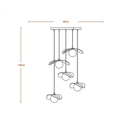 LEDVANCE závěsné svítidlo Decor Pearl 5xG9 220-240 V béžové