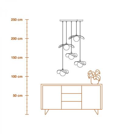 LEDVANCE závěsné svítidlo Decor Pearl 5xG9 220-240 V béžové
