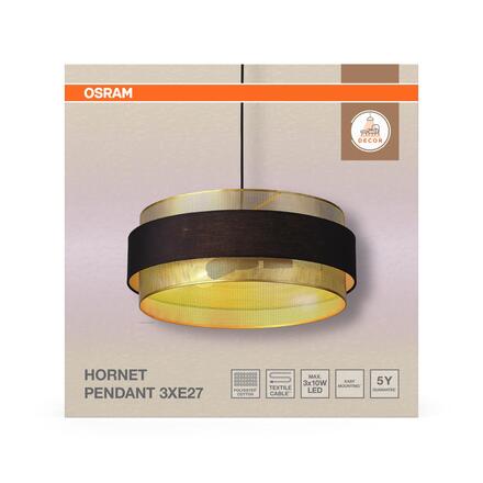 LEDVANCE závěsné svítidlo Decor Hornet 3xE27 220-240 V