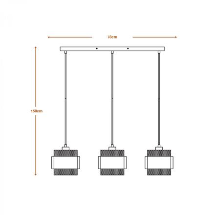 LEDVANCE závěsné svítidlo Decor Hornet Pendant Linear 3xE27 220-240 V