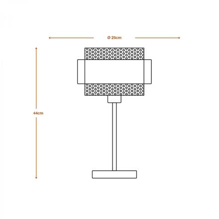 LEDVANCE stolní lampa Decor Hornet E27 220-240 V