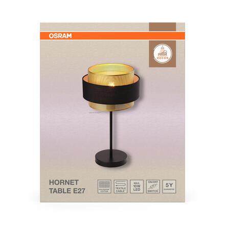 LEDVANCE stolní lampa Decor Hornet E27 220-240 V