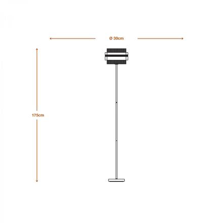 LEDVANCE stojací lampa Decor Hornet Floor E27 220-240 V