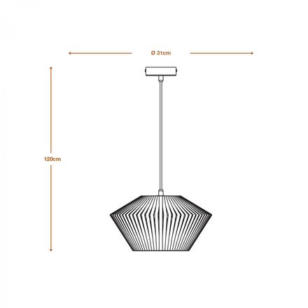 LEDVANCE závěsné svítidlo Decor Stripes Pendant 305 E27 220-240 V tmavě šedé