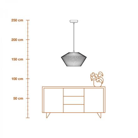 LEDVANCE závěsné svítidlo Decor Stripes Pendant 305 E27 220-240 V tmavě šedé