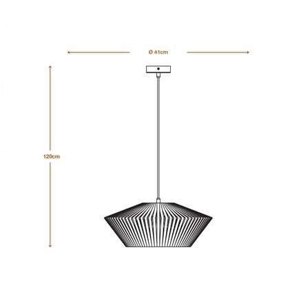 LEDVANCE závěsné svítidlo Decor Stripes Pendant E27 220-240 V tmavě šedé