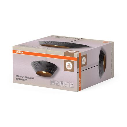 LEDVANCE závěsné svítidlo Decor Stripes Pendant E27 220-240 V tmavě šedé