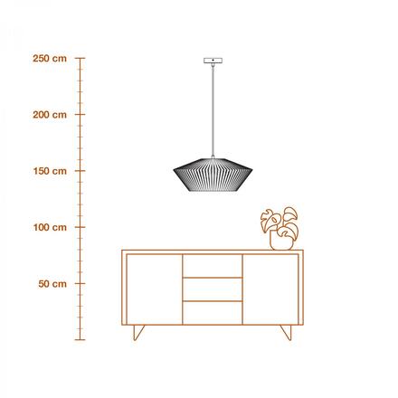 LEDVANCE závěsné svítidlo Decor Stripes Pendant E27 220-240 V tmavě šedé