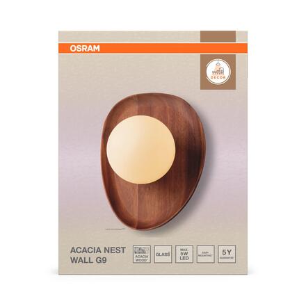 LEDVANCE nástěnné svítidlo Decor Acacia Nest G9 220-240 V dřevo