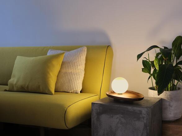 LEDVANCE stolní svítidlo Decor Acacia Nest 1xG9 220-240 V dřevo/sklo