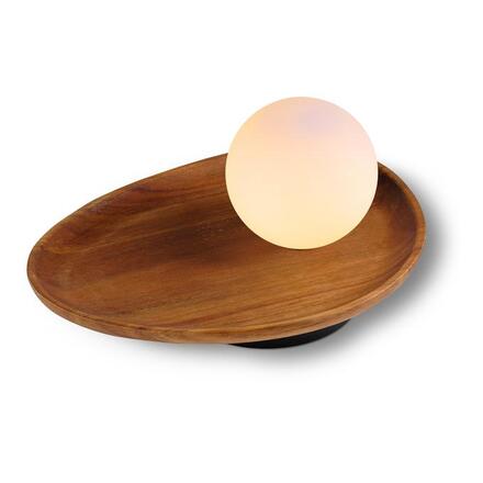 LEDVANCE stolní svítidlo Decor Acacia Nest 1xG9 220-240 V dřevo/sklo