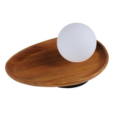 LEDVANCE stolní svítidlo Decor Acacia Nest 1xG9 220-240 V dřevo/sklo