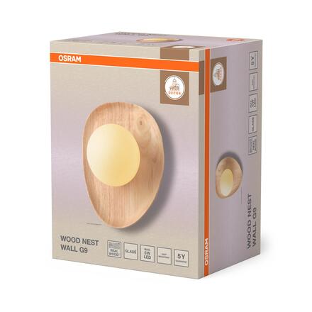 LEDVANCE nástěnné svítidlo Decor Wood Nest 1xG9 220-240 V