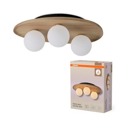LEDVANCE stropní svítidlo Decor Wood Nest 3xG9 220-240 V dřevo