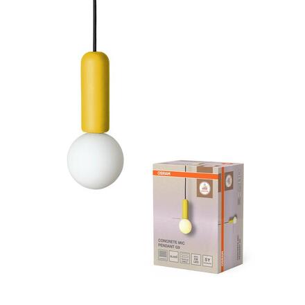 LEDVANCE závěsné svítidlo Decor Concrete Mic G9 220-240 V žluté