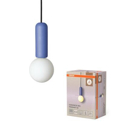 LEDVANCE závěsné svítidlo Decor Concrete Mic G9 220-240 V modré