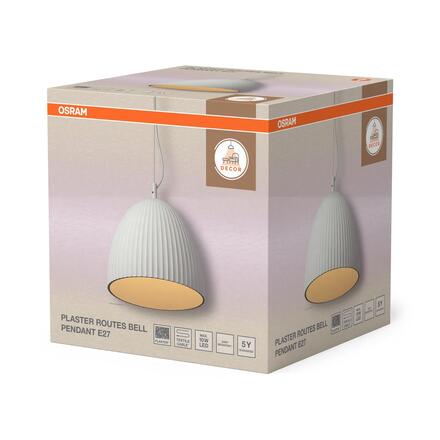 LEDVANCE závěsné svítidlo Decor Plaster Routes Bell E27 220-240 V